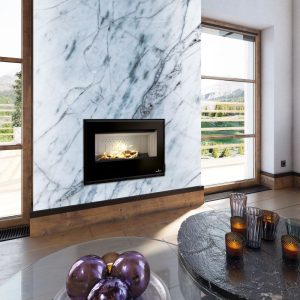 Insert à bois ventilé raccordable - BRONPI Cairo 80 14 kW